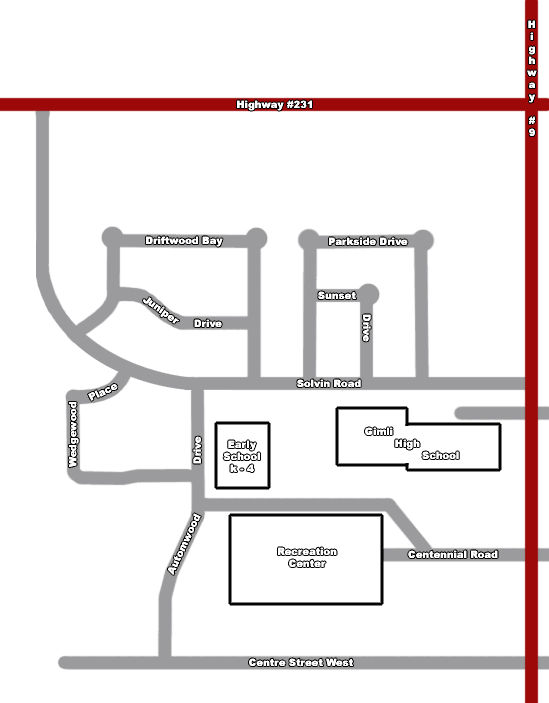 Map of Vesturland